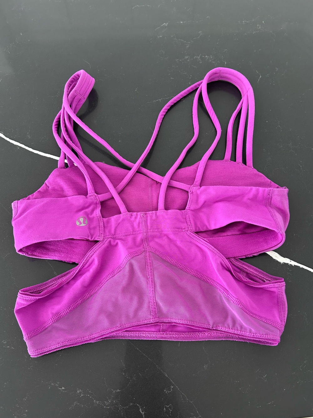 Lululemon Exquisite Bra Ultra Violet Sports Bra Yoga Athletic Strappy Activewear - Picture 3 of 5